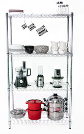 أرفف كروم 4 طبقات 45 × 90 × 160 سم